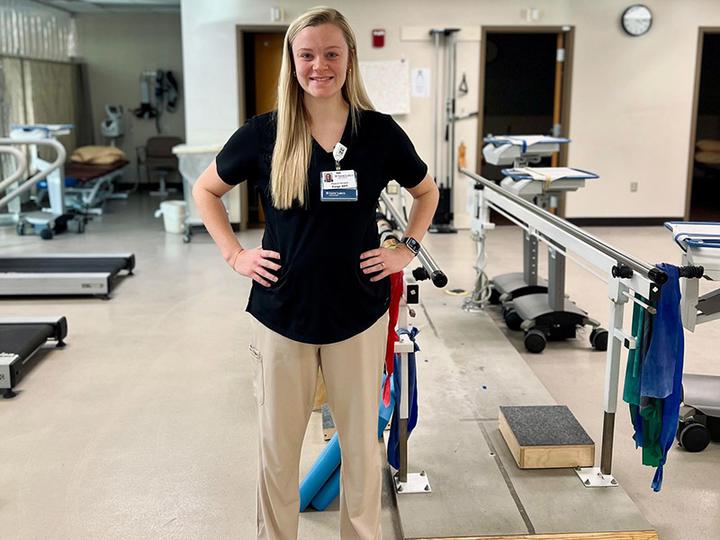 Alumni Paige (Weakley) Kropuenske 2020 at St. Luke's Hospital in Kansas City, MO