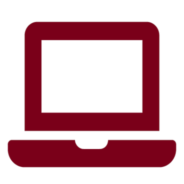 Maroon Laptop Icon